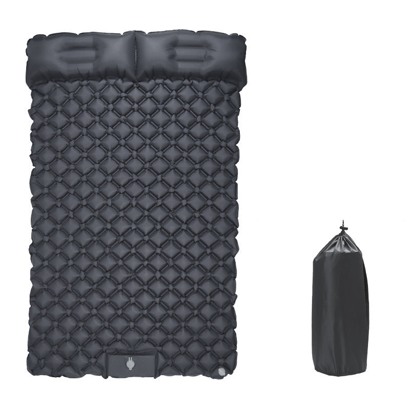 Ultralight Inflatable Sleeping Pad with Pillow - 1-2 Person Camping Mattress