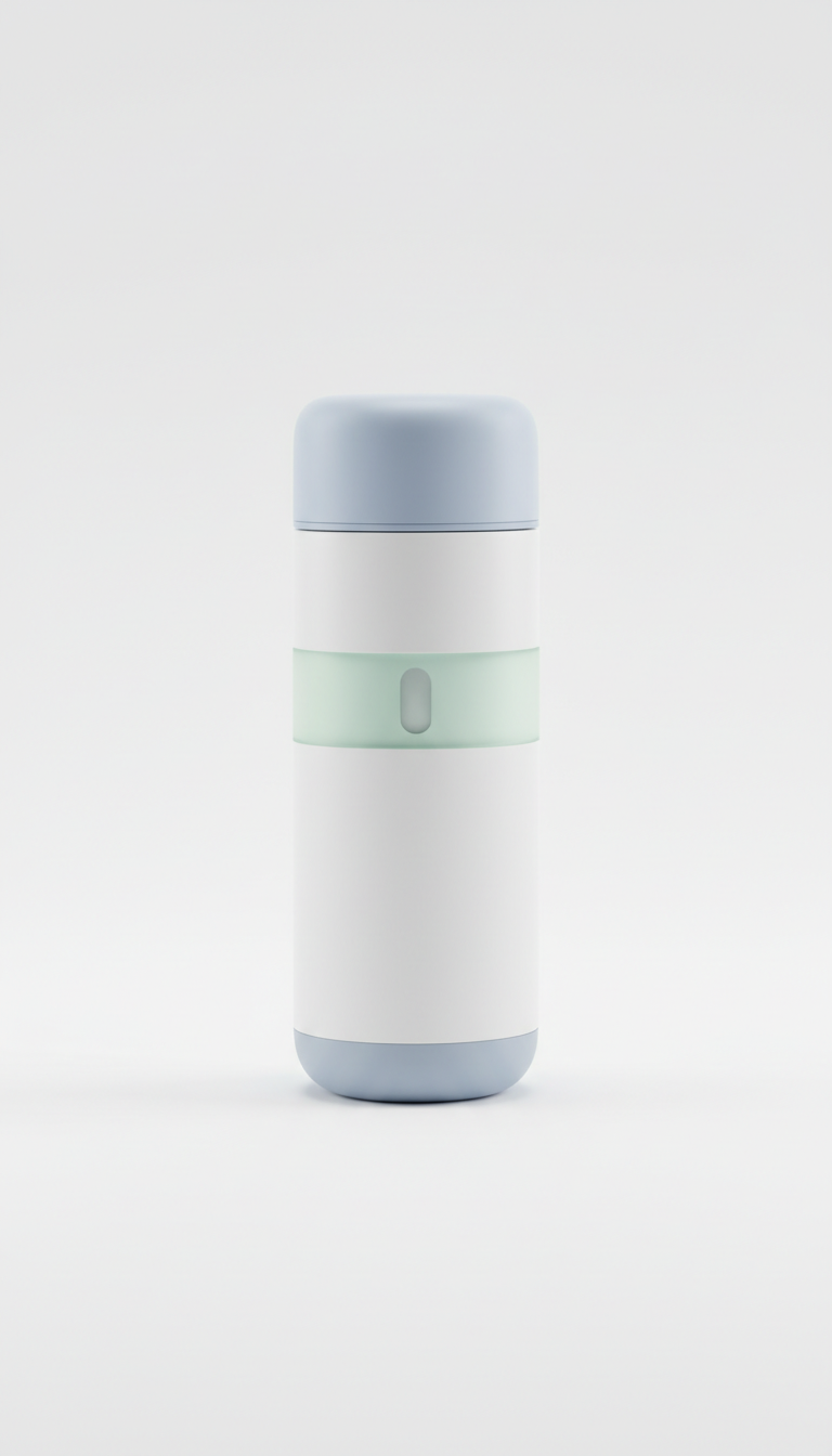 Compact UV sterilizing water bottle