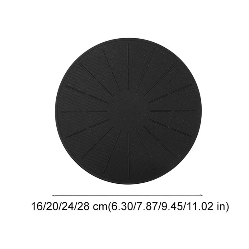 Heat Resistant Round Induction Cooker Mat, Silicone Fiberglass Non-Slip Scratch Proof Protection Pad