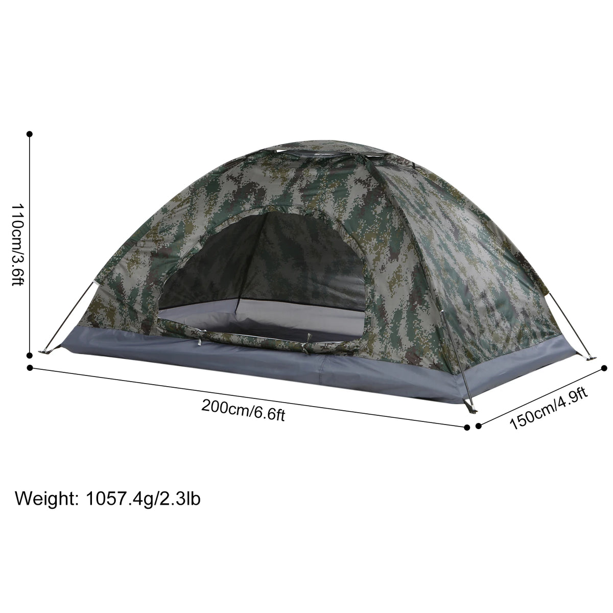 Ultralight Backpacking Tent – 1 or 2 Person Waterproof Camping Shelter