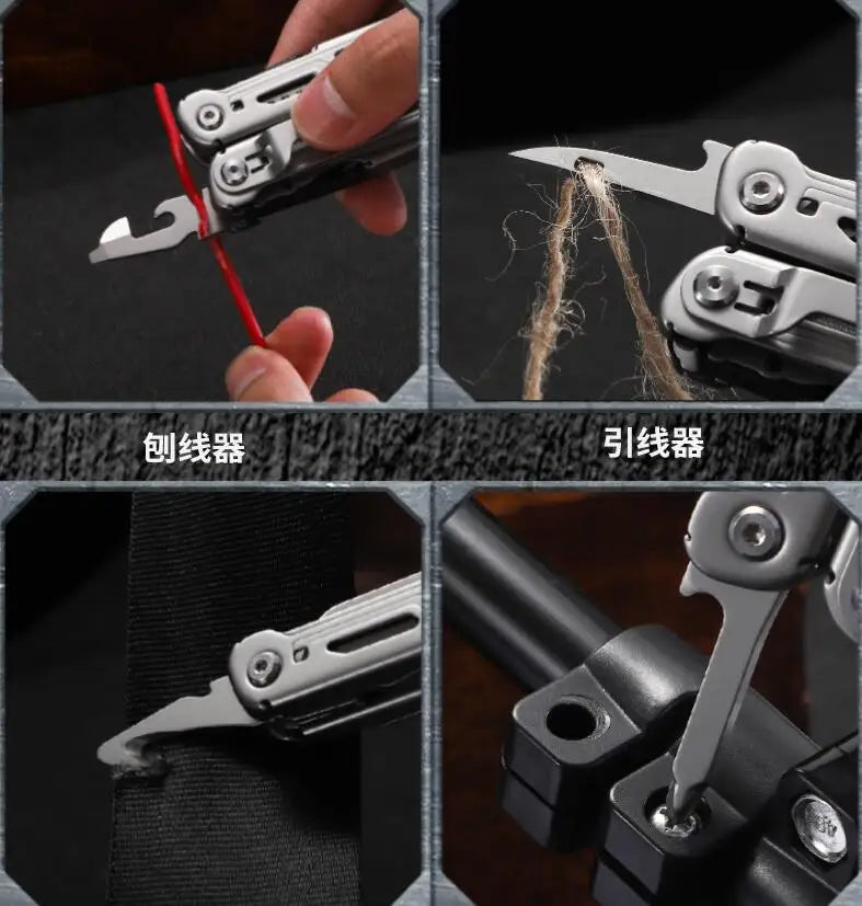 14-in-1 Tactical Multi-Tool Pliers – Stainless Steel EDC Survival Gear