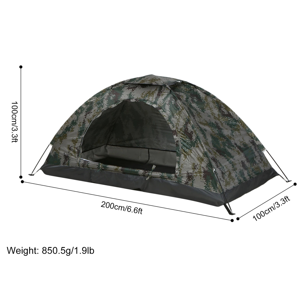 Ultralight Backpacking Tent – 1 or 2 Person Waterproof Camping Shelter