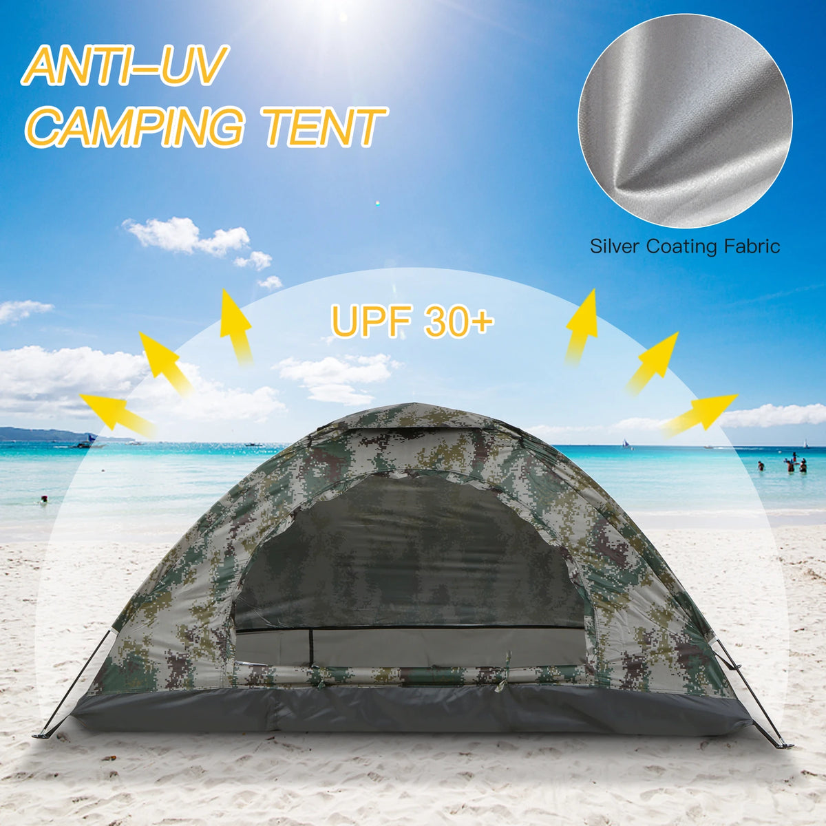 Ultralight Backpacking Tent – 1 or 2 Person Waterproof Camping Shelter