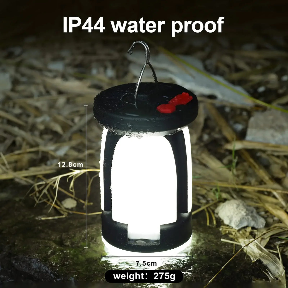 Solar LED Camping Lantern – 1000LM Foldable 6-Mode Emergency Light & Power Bank