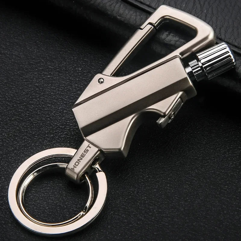 EDC Keychain Lighter – Portable Metal Camping Fire Starter