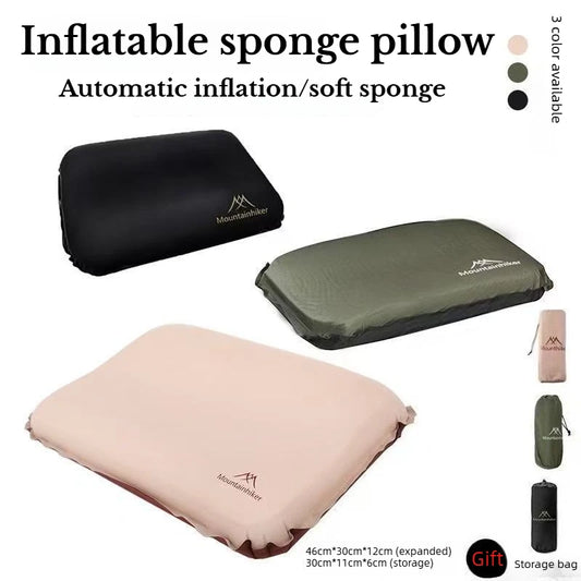 Ultralight Self-Inflating Camping Pillow – Compact Travel & Backpacking Pillow