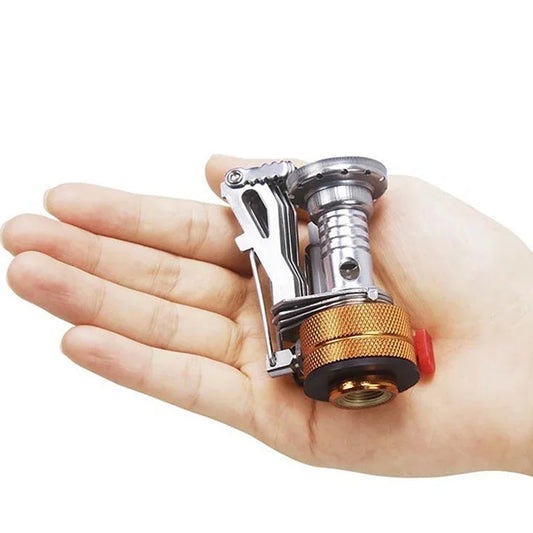 Ultralight Portable Camping Stove – Compact Backpacking Gas Burner with Piezo Ignition