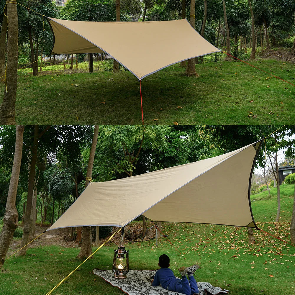 Waterproof Camping Tarp Shelter – 3x4M Lightweight Rain Fly Canopy