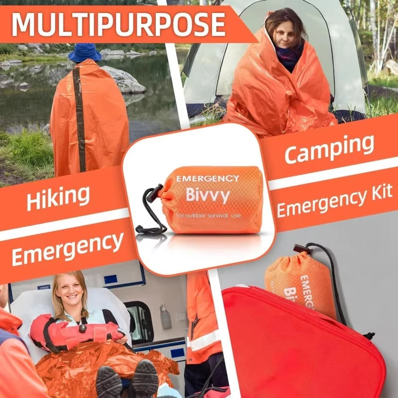 Emergency Bivvy Sack – Thermal Mylar Survival Sleeping Bag | Waterproof & Windproof