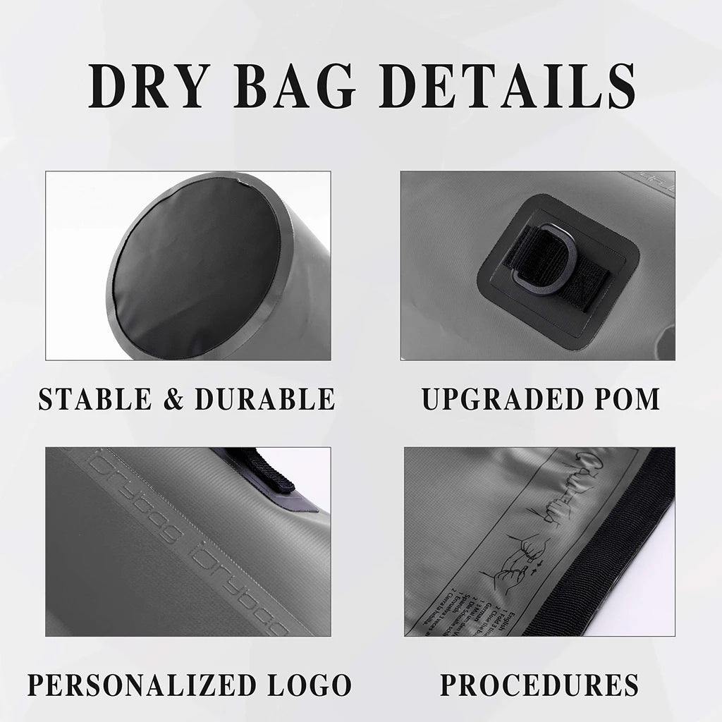Waterproof Dry Bag Backpack – 5 Sizes, 10 Colors | Kayaking, Hiking & Camping