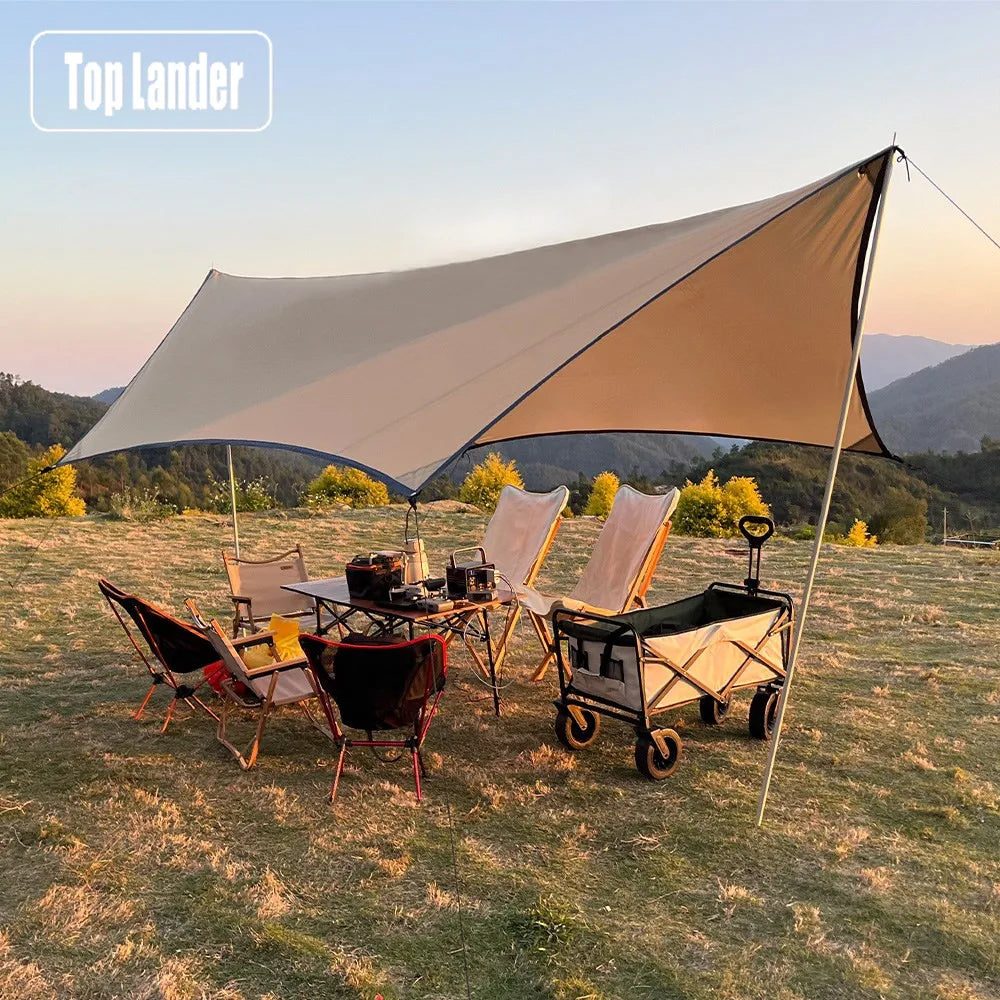 Waterproof Camping Tarp Shelter – 3x4M Lightweight Rain Fly Canopy