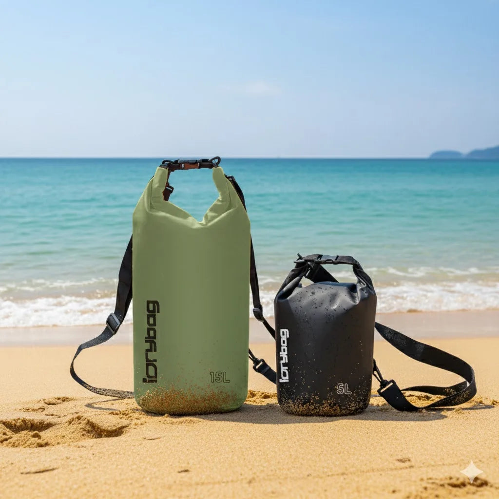 Waterproof Dry Bag Backpack – 5 Sizes, 10 Colors | Kayaking, Hiking & Camping