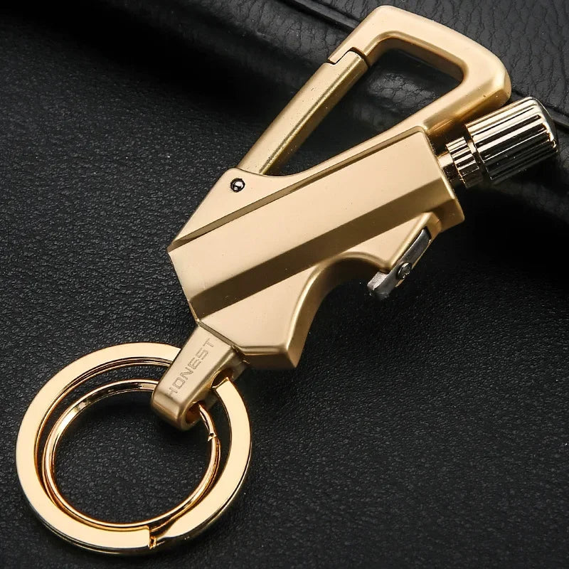 EDC Keychain Lighter – Portable Metal Camping Fire Starter