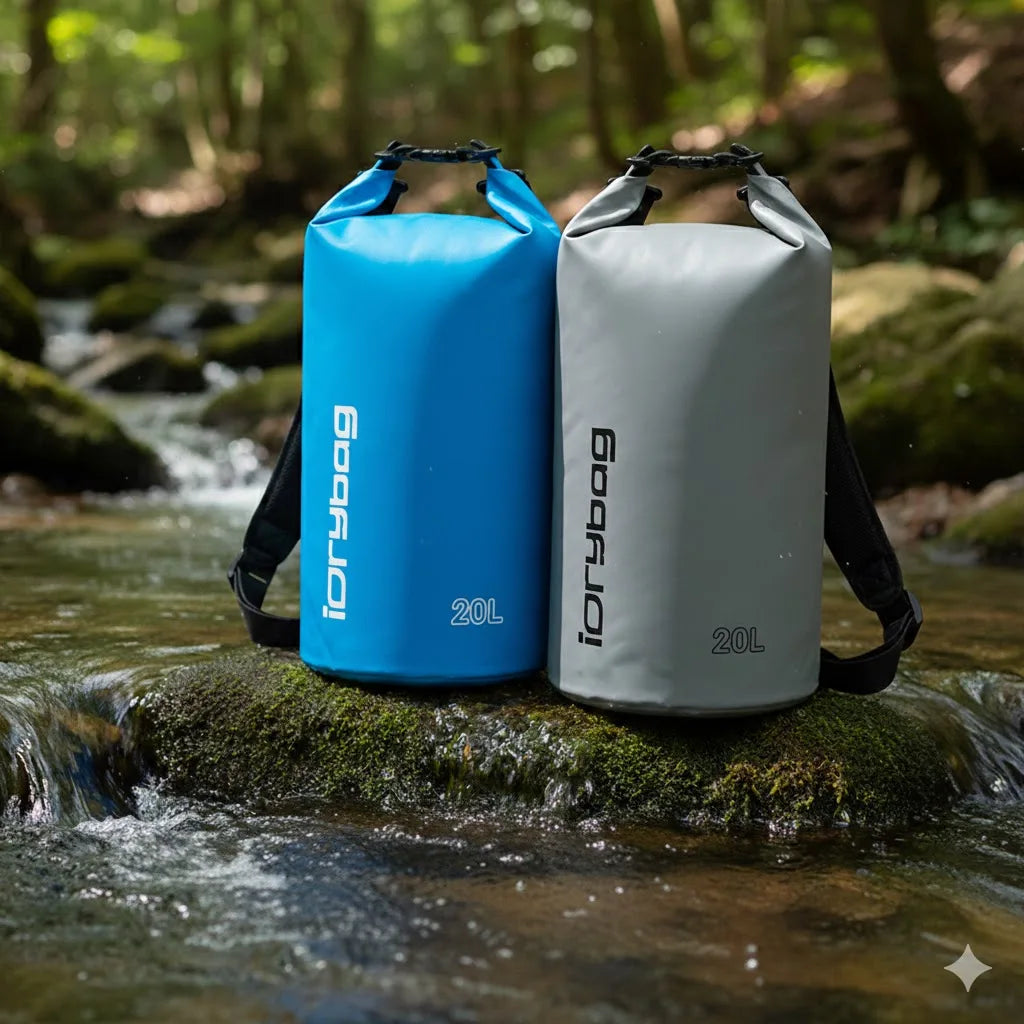Waterproof Dry Bag Backpack – 5 Sizes, 10 Colors | Kayaking, Hiking & Camping
