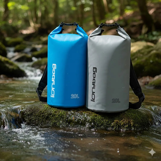 Waterproof Dry Bag Backpack – 5 Sizes, 10 Colors | Kayaking, Hiking & Camping