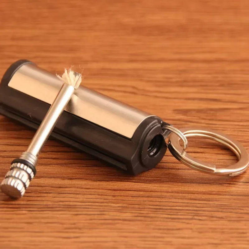 EDC Keychain Lighter – Portable Metal Camping Fire Starter
