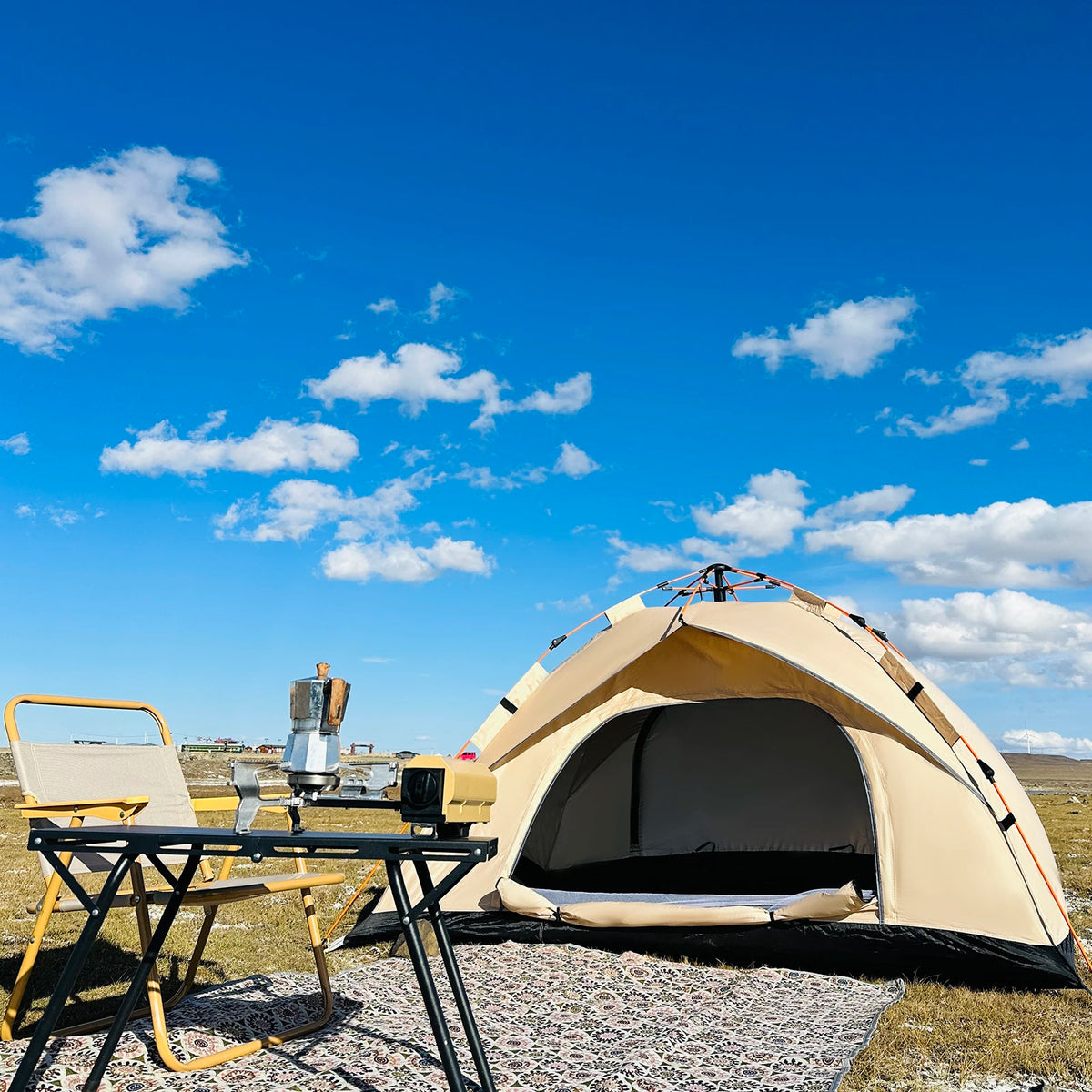 Auto Pop-Up Camping Tent – 4 Person Waterproof Outdoor Shelter