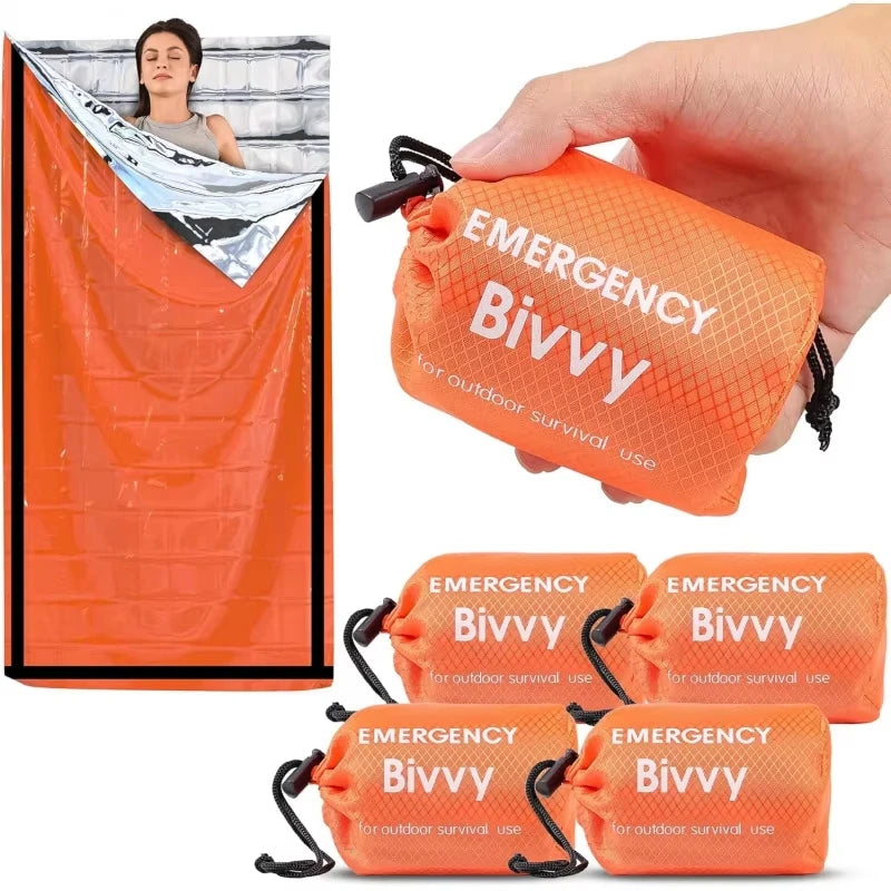 Emergency Bivvy Sack – Thermal Mylar Survival Sleeping Bag | Waterproof & Windproof