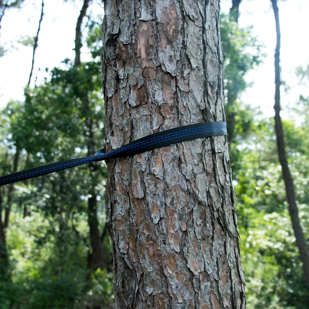 Double Camping Hammock – Anti-Rollover Nylon Hammock with Straps | Camping & Backyard