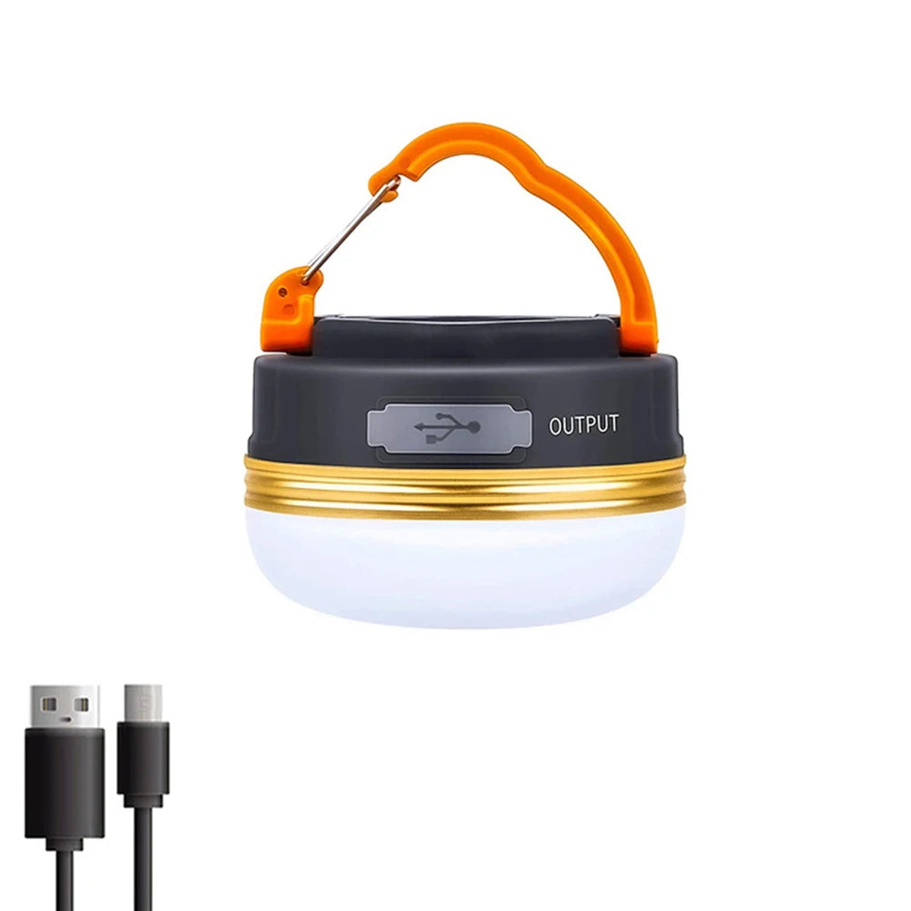 Solar LED Camping Lantern – 1000LM Foldable 6-Mode Emergency Light & Power Bank