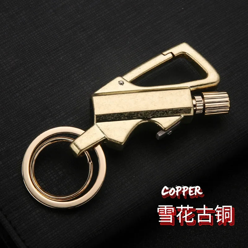 EDC Keychain Lighter – Portable Metal Camping Fire Starter