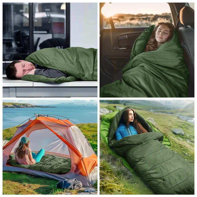 3-Season Envelope Sleeping Bag – Lightweight Camping & Backpacking Sleep System