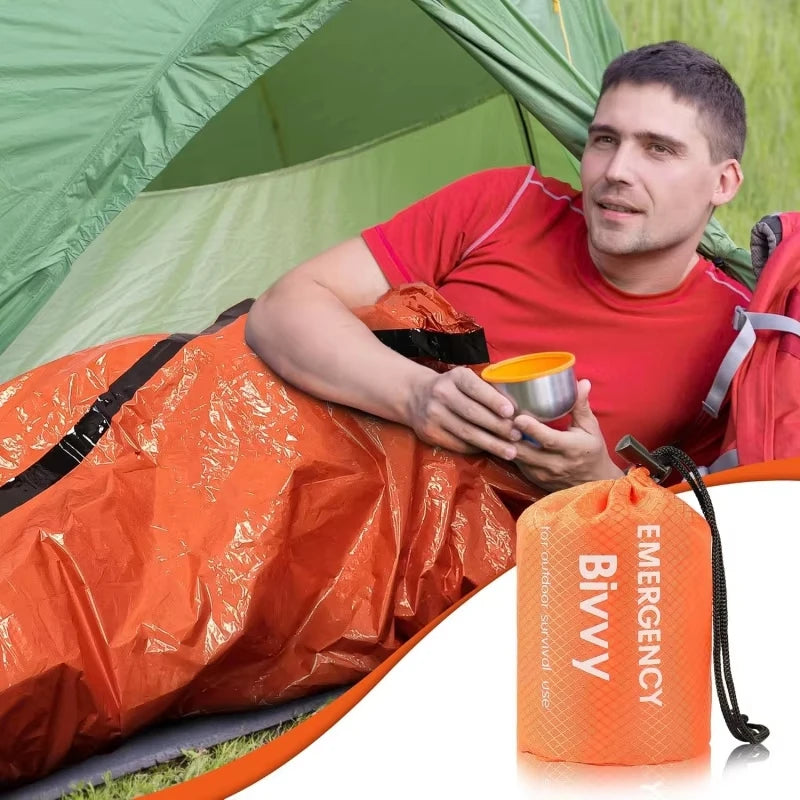 Emergency Bivvy Sack – Thermal Mylar Survival Sleeping Bag | Waterproof & Windproof